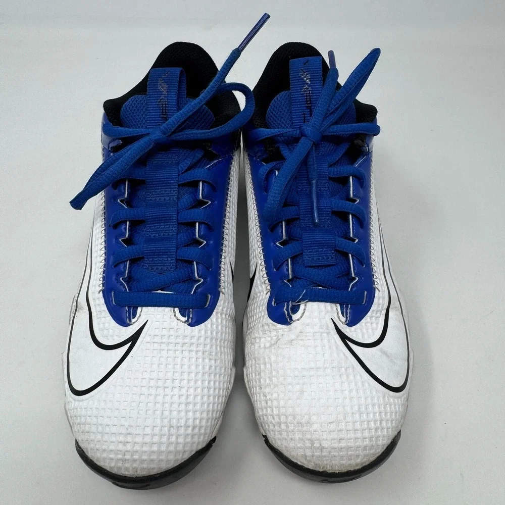 Nike Vapor Edge Shark 2 Football Cleats‎ White DH5089-414 Youth Size 3.5 Y
